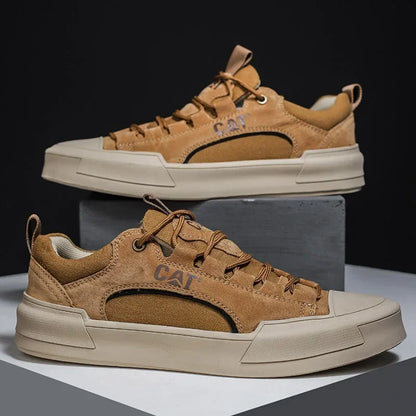 UrbanEdge - Skórzane Sneakersy Męskie