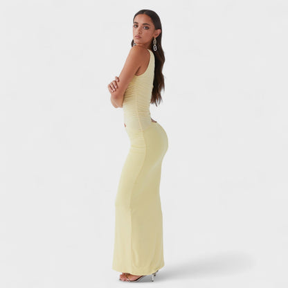 Serenela - Asymmetrical Elegant Maxi Dress