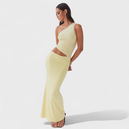 Serenela - Asymmetrical Elegant Maxi Dress