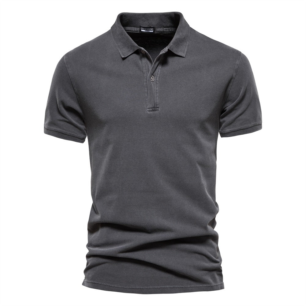 Polo - Hladký límec s trojicí knoflíků