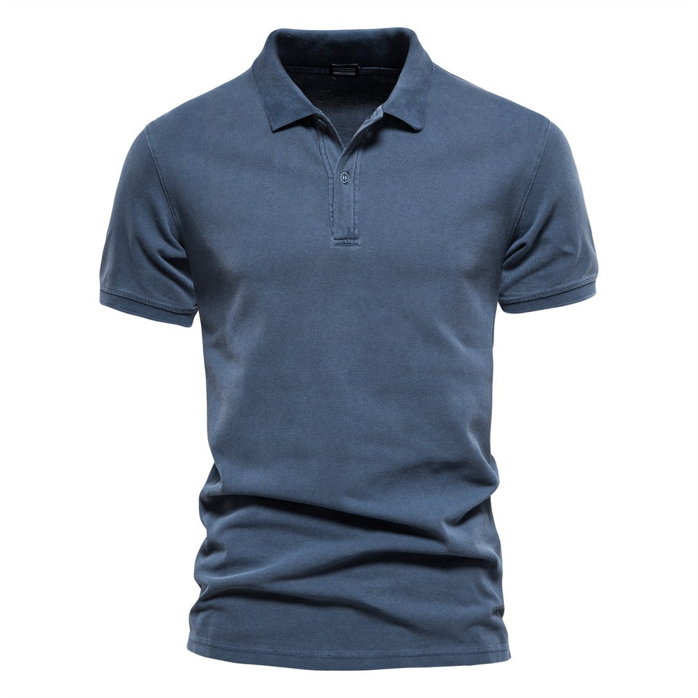 Polo - Hladký límec s trojicí knoflíků
