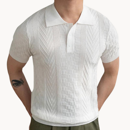 Jacquard Textured Polo
