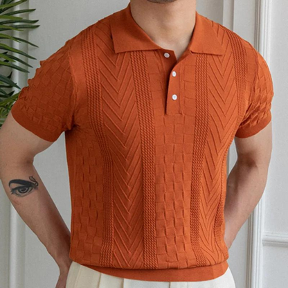Polo - Texturovaná Jacquardová Tkanina