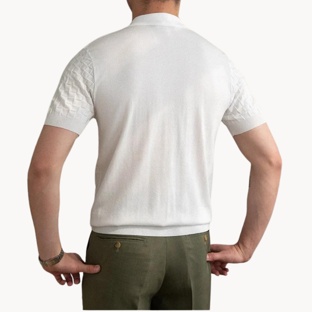Jacquard Textured Polo
