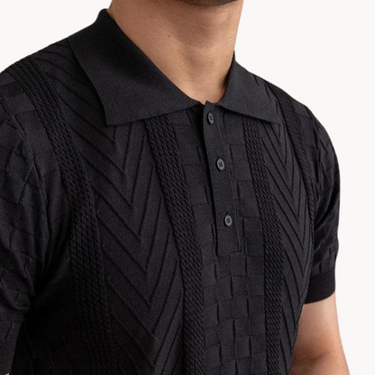 Jacquard Textured Polo