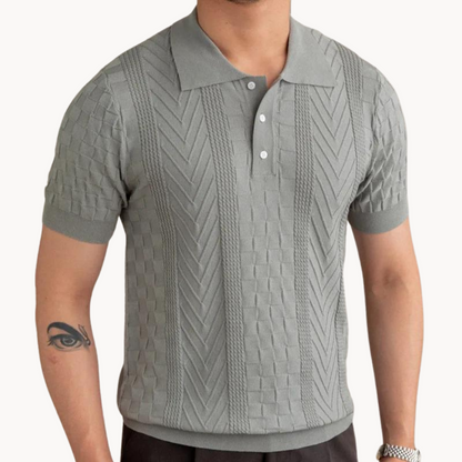 Polo - Texturovaná Jacquardová Tkanina