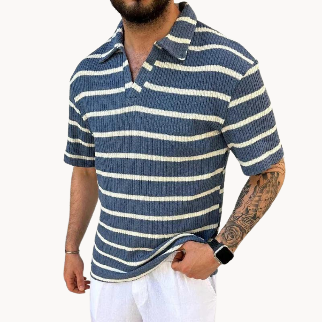 Oddychająca Koszulka Polo z Kołnierzykiem Johnny
