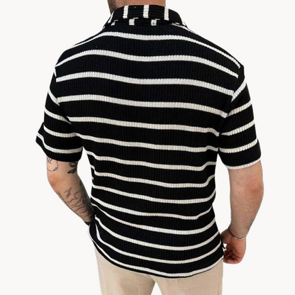 Prodyšné polo tričko s Johnny límcem