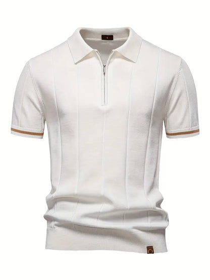 Slim Fit Polo Shirt Made from Polyester Blend