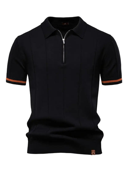 Slim Fit Polo Shirt Made from Polyester Blend