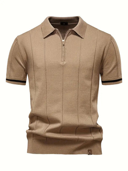 Slender Fit Polyester Blend Polo Shirt