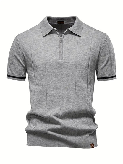 Slender Fit Polyester Blend Polo Shirt