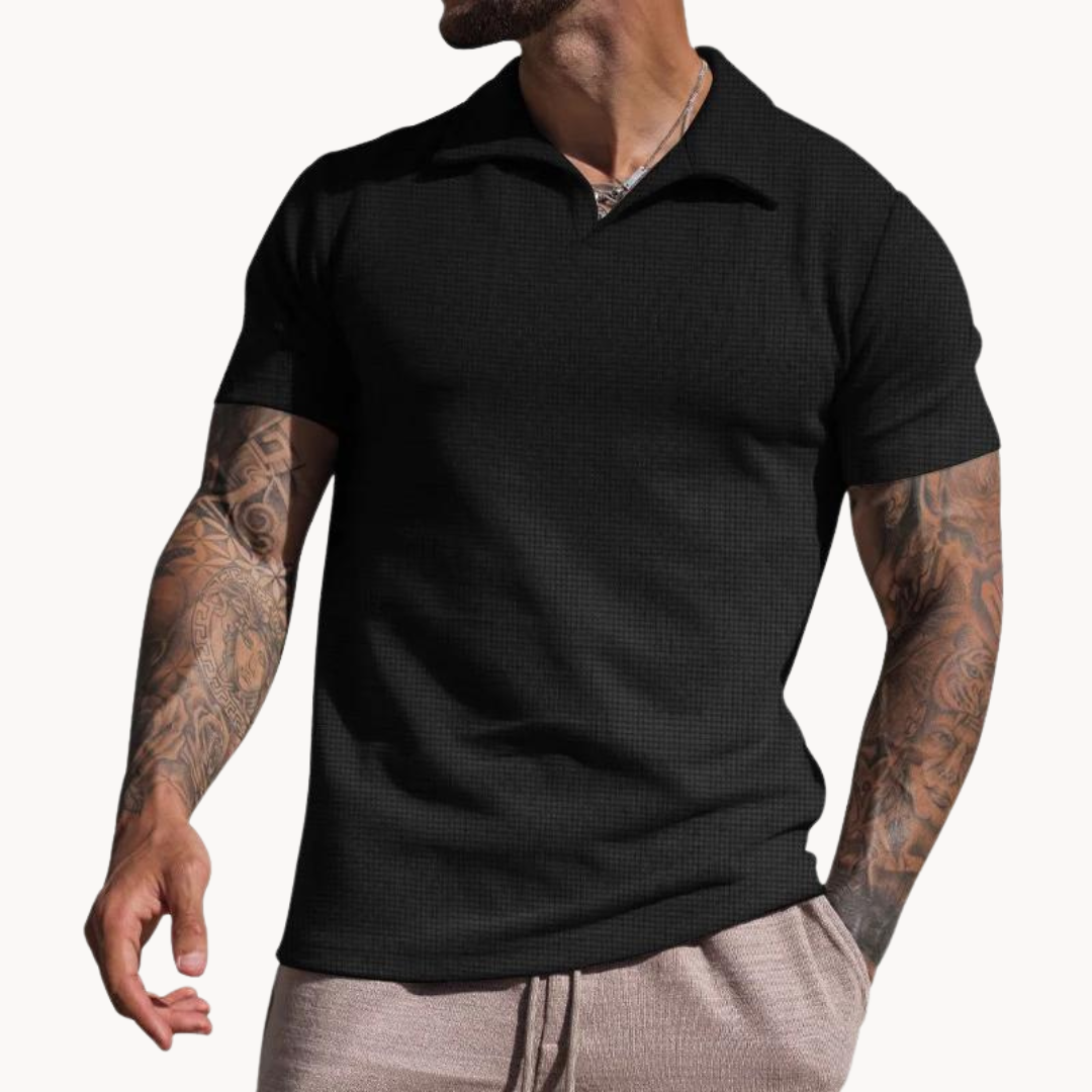 Johnny Collar Polo - Colorful Fibers
