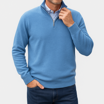 Sweter z Wysokim Kołnierzem - Lekka Materiałowa Konstrukcja