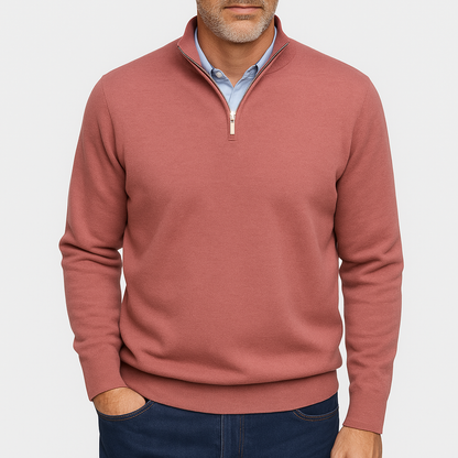 Sweter z Wysokim Kołnierzem - Lekka Materiałowa Konstrukcja