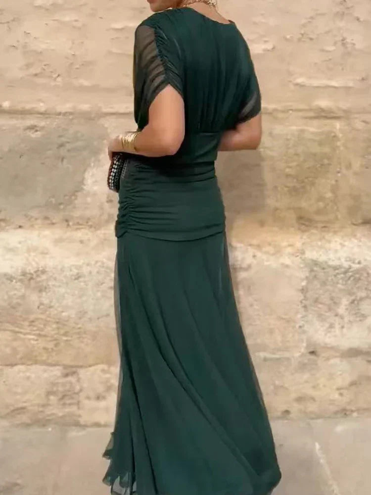 Luana - Elegantní šaty s V-výstřihem