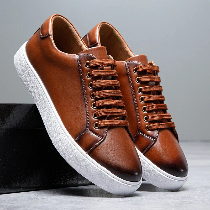 Gonçalo - Włoskie Skórzane Sneakersy