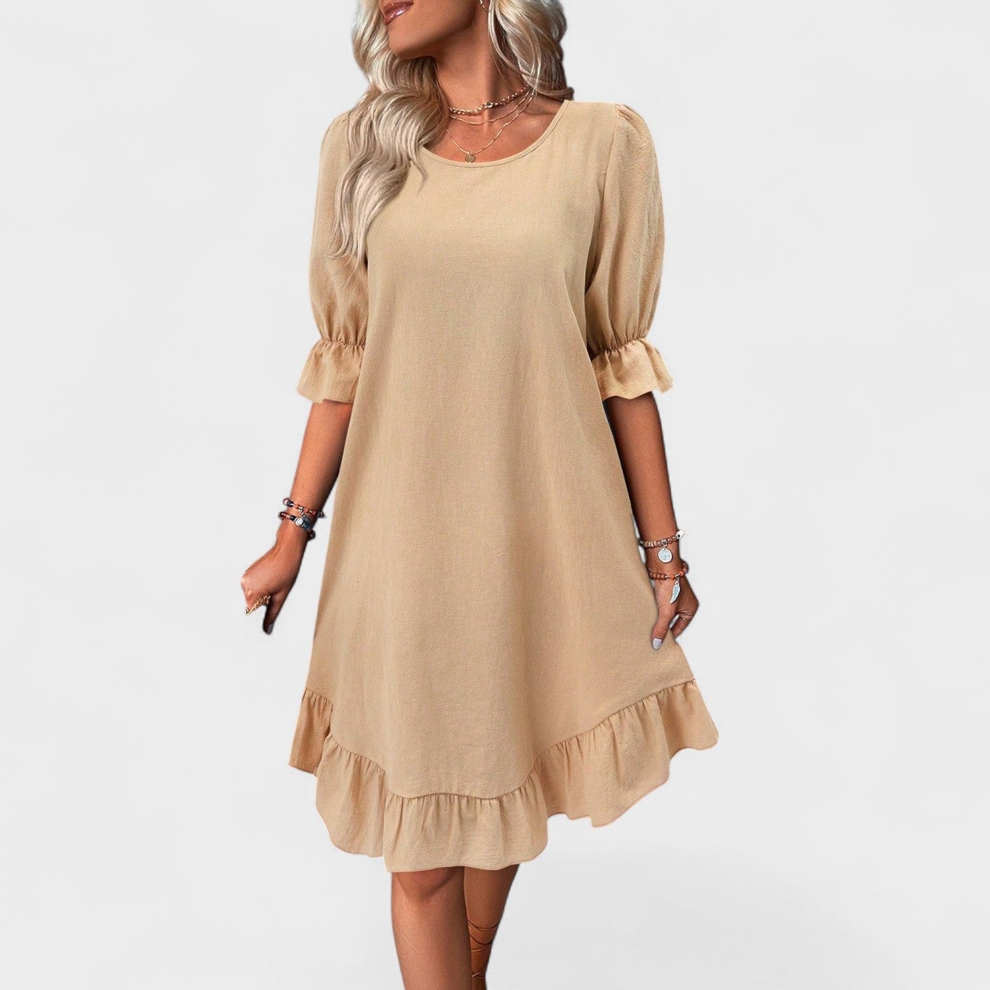 Sassa - Casual Dress with Ruffles