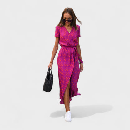 Boho Chic Dress in Lilac Pink Shade