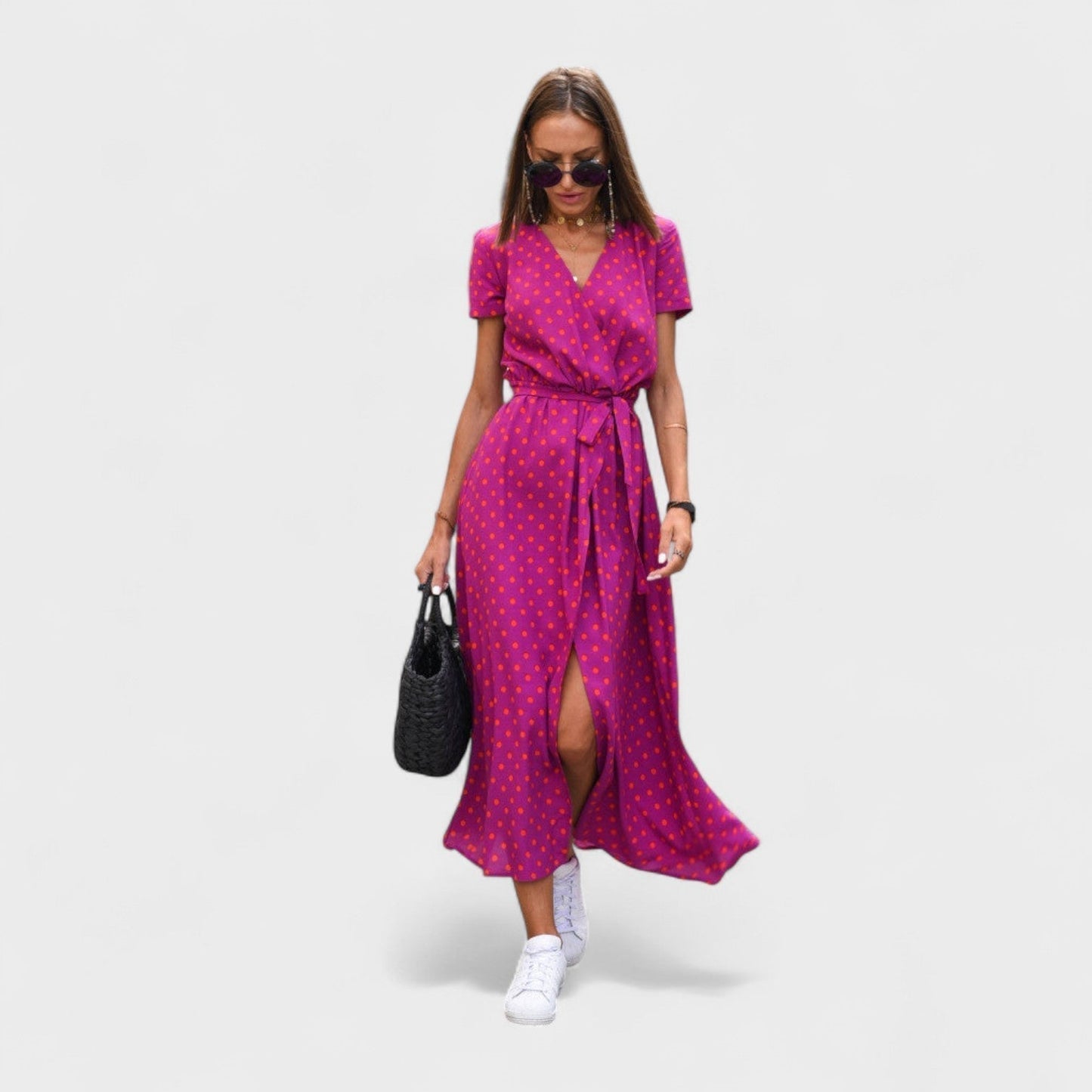 Boho Chic Dress in Pink Lily Shade
