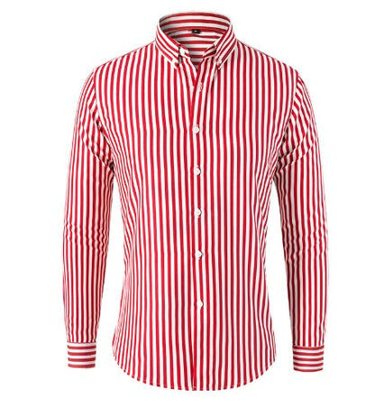 Soft Blend Striped Overshirt