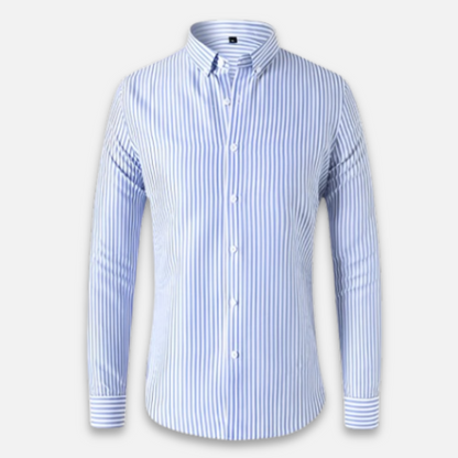 Soft Blend Striped Overshirt