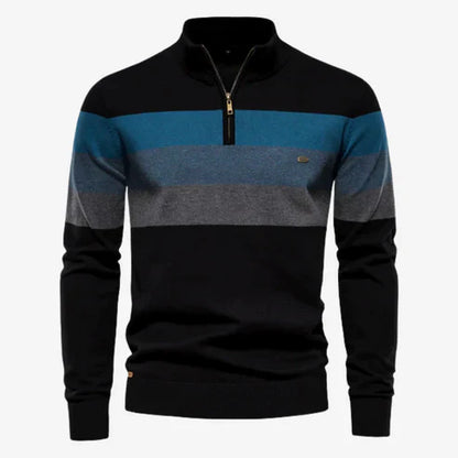 Sebastião - Sweter w Stylu Retro z Paskami