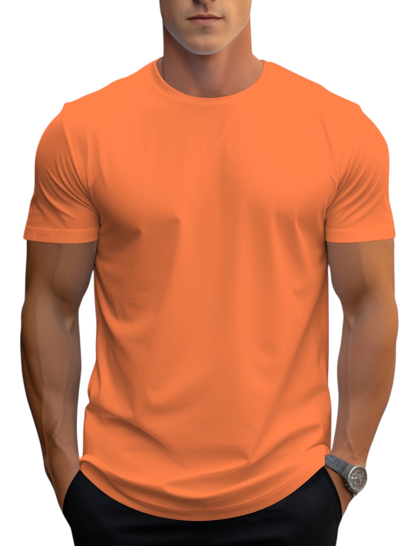 Tričko - Regular Fit s Měkkým Výstřihem