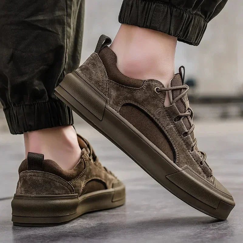 UrbanEdge - Skórzane Sneakersy Męskie