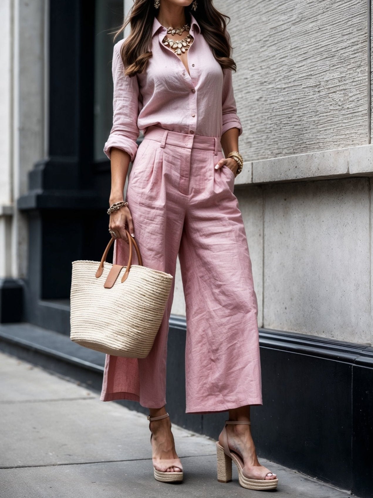 Isadora - Růžový Casual Chic Styl