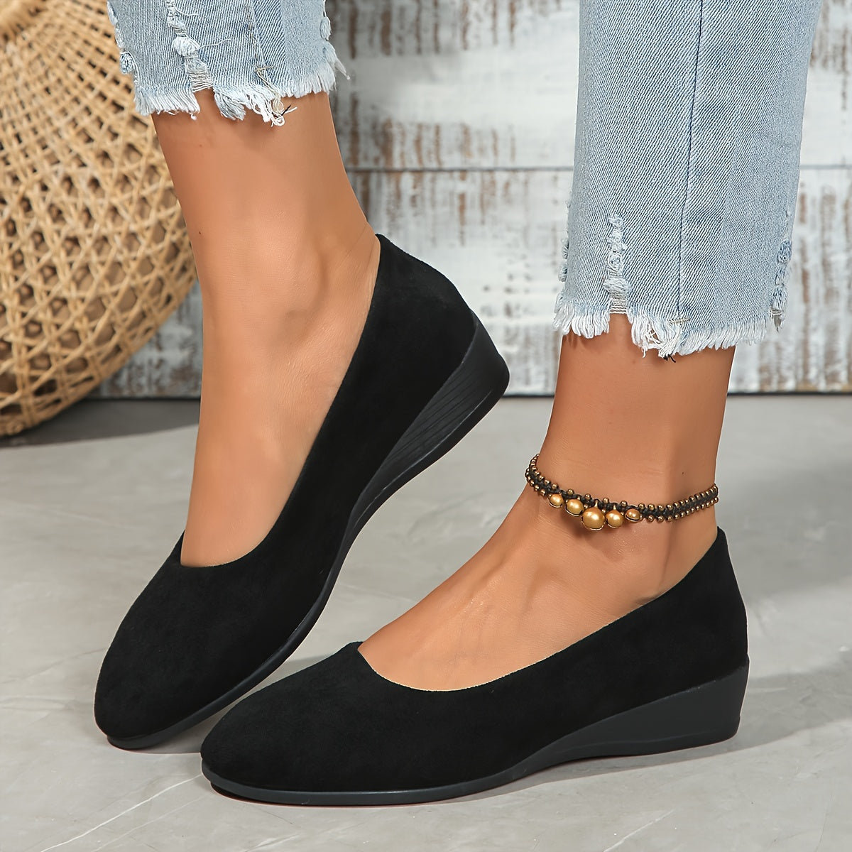 Éliane - Pohodlné baleríny s wedges