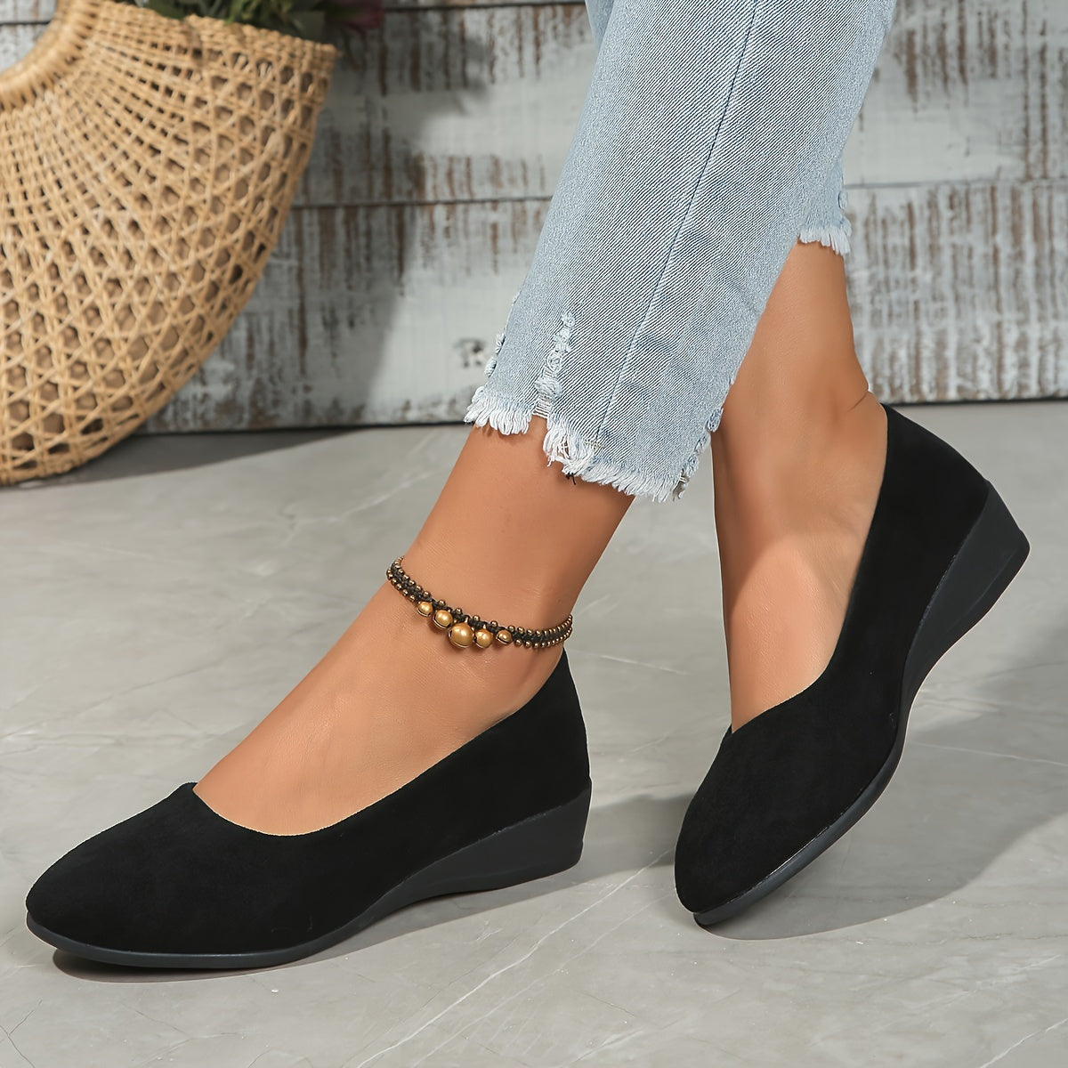 Éliane - Pohodlné baleríny s wedges