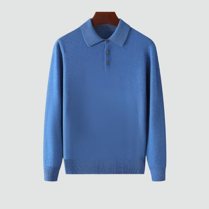 João - Klasický vlněný polo svetr