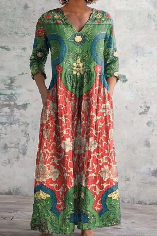 Vintessa - Romantyczna Sukienka w Klasycznym Stylu Vintage
