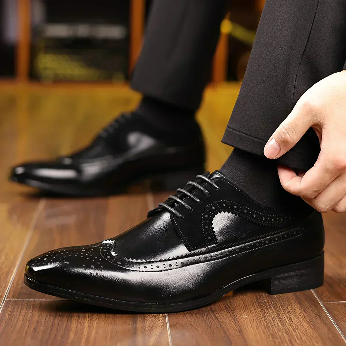 Tiago - Elegantní kožené formální boty