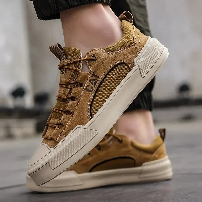 UrbanEdge - Skórzane Sneakersy Męskie