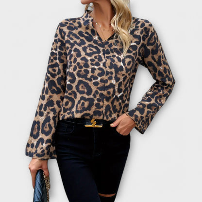 Catarina - Ležérní leopardí blůza