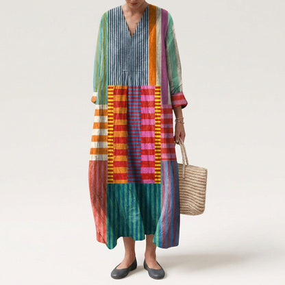 Mia - Šaty s geometrickým vzorem