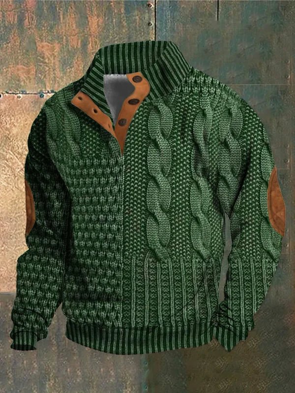 Diogo - Wzorzysty Sweter Termiczny