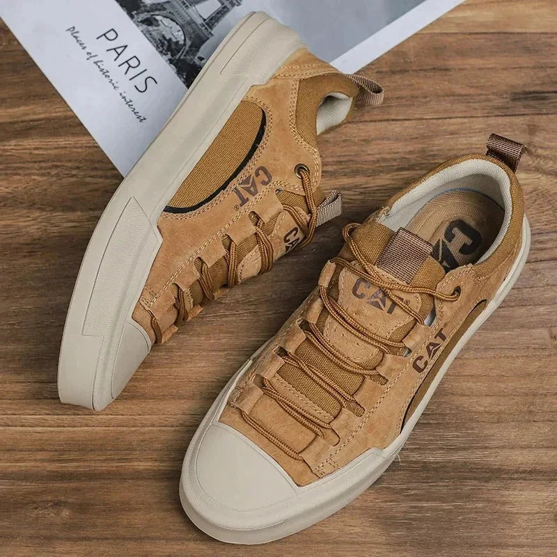 UrbanEdge - Skórzane Sneakersy Męskie