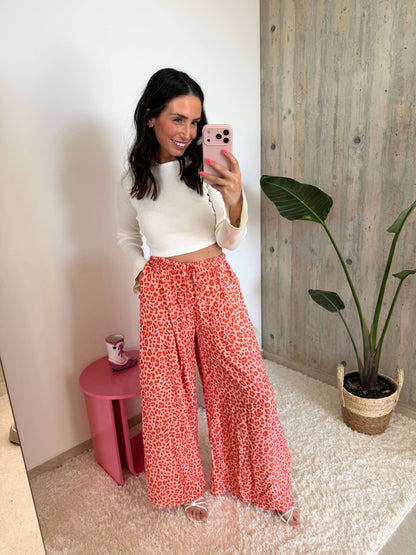 Meruňková Leoprint Schlabberhose