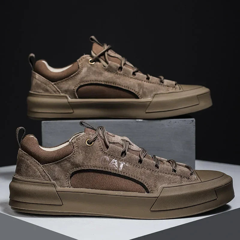 UrbanEdge - Skórzane Sneakersy Męskie