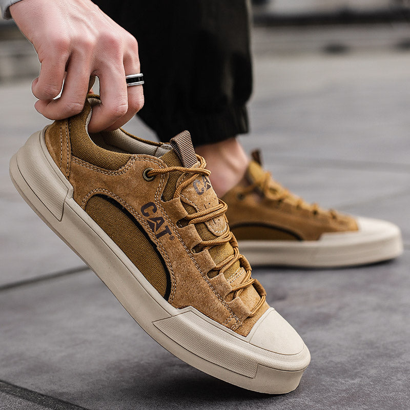 UrbanEdge - Skórzane Sneakersy Męskie