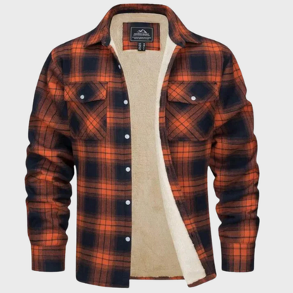 Tiago - Fleece Trucker Jacket with Stripes